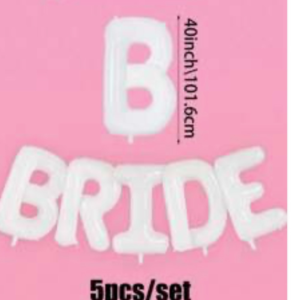 White Bride Balloon Set